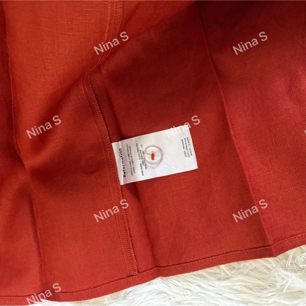 Reformation Red Cutout Midi Dress - Picture 6 of 6